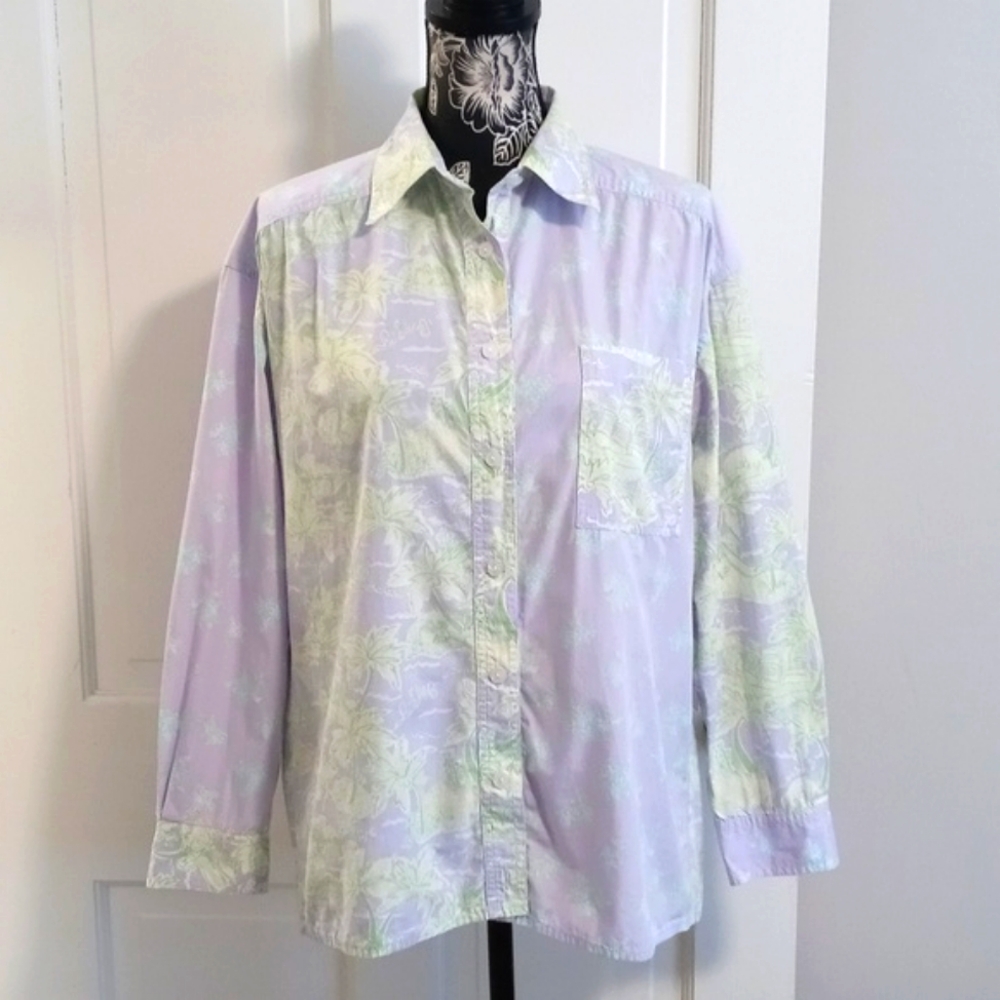 🌴VTG Lilly Pulitzer🌴 - "Island Fever" L/S Button Down